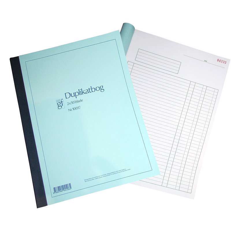 Duplikatbog 10017 148x197 mm m/kopi/talkolonne 50 bl