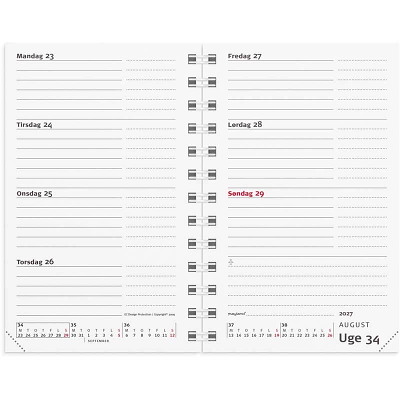 Mini Planner ugekalender 2027 Mayland REFILL