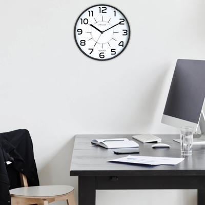 Unilux Orologio Pop Meccanismo al Quarzo, 28 cm, Nero