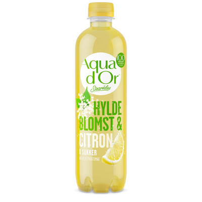 Vand Aqua D'or 50cl Sparkles hyldebl./lemonade /12 incl. pan