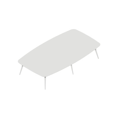 Konferencebord Dencon XL 1903 360x200 HPL hvid/hvid