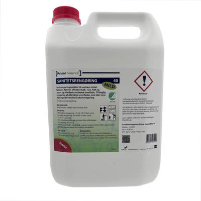Sanitetsrens PrimeSource sur Mild 40 u/farv.parf 5l