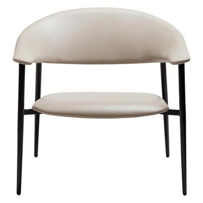 Loungestol Rover Cashmere art kunstlæder /sort stoleben