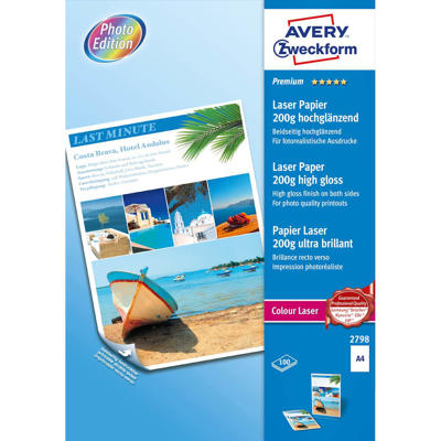 Fotopapir A4 200g premium glossy 2-sides pk./100