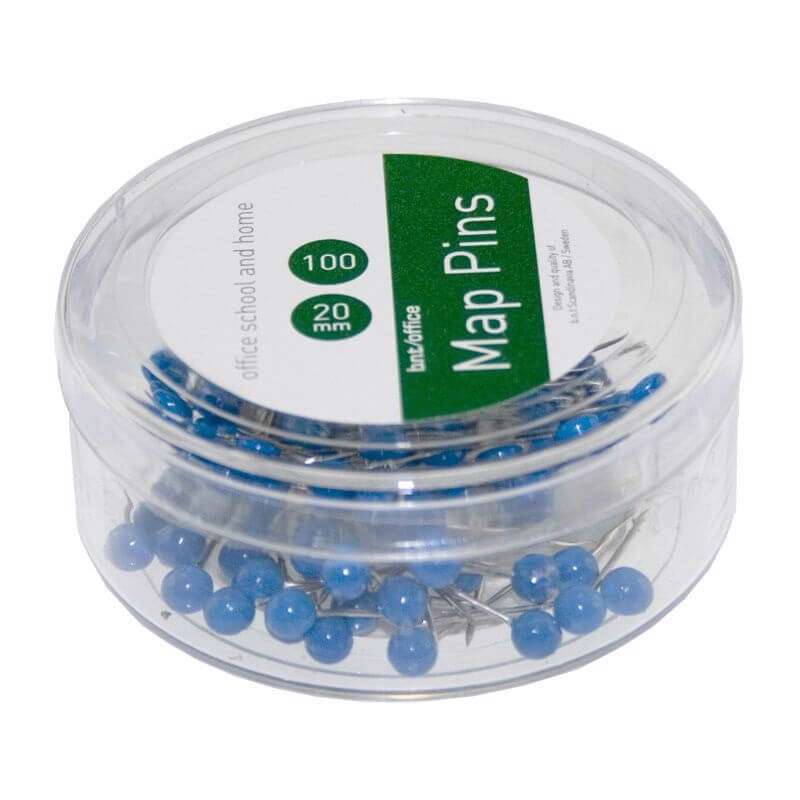 Kortnåle 4mmx20mm blå 100stk/pk