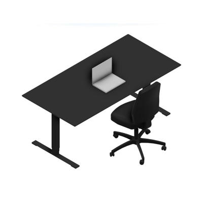 Hæve-sænkebord Dencon 11798 1800x900 sort stel sort lam pl