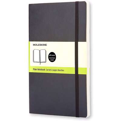 Notesbog Moleskine Classic soft ulin. L 13x21cm sort