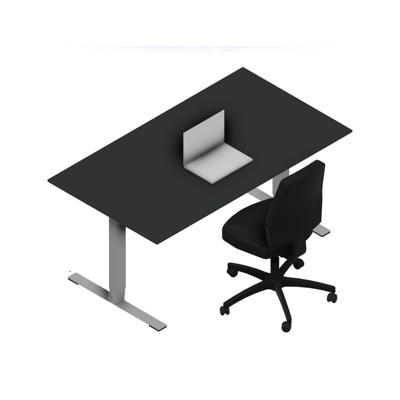 Hæve-sænkebord Dencon V2874 1600x900 alu stel antr. lam pl