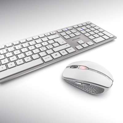 Tastatur + Mus Cherry 9100 Slim Wireless Silver