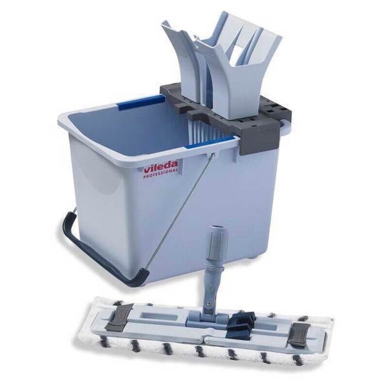 Fladmoppesystem Vileda spand/vrider/moppe/fremfører