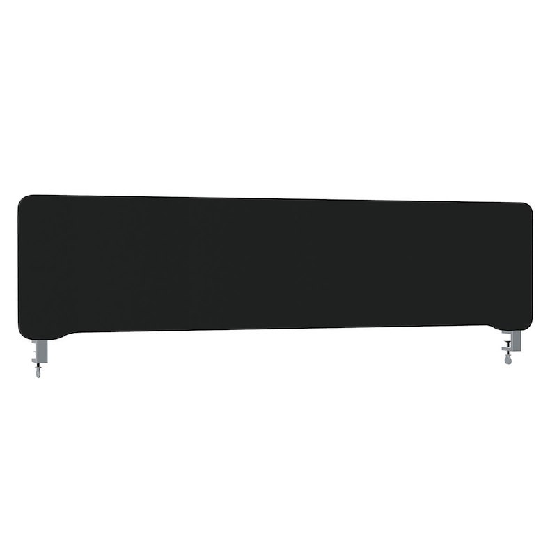 Skærmvæg til bord Lintex Edge sort 1600x400mm