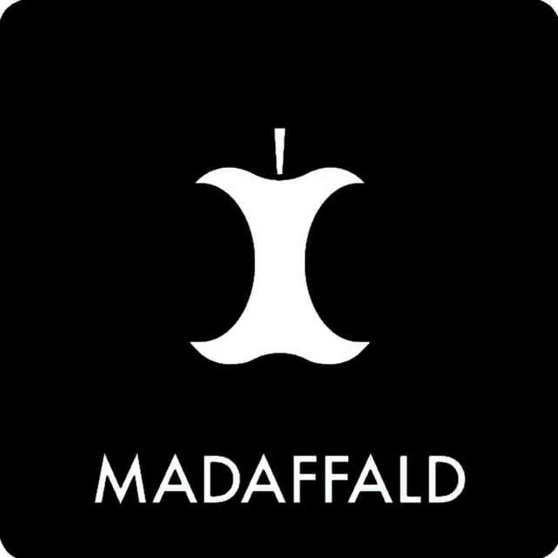 Piktogram affaldssortering Bica 12x12 MADAFFALD hvid/sort