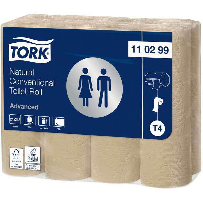 Toiletpapir Tork Advanced T4 34,7M 2-lags natur 110299 /24