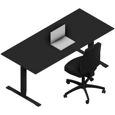 Hæve-sænkebord Dencon X3502 1800x800 sort stel sort nano pl