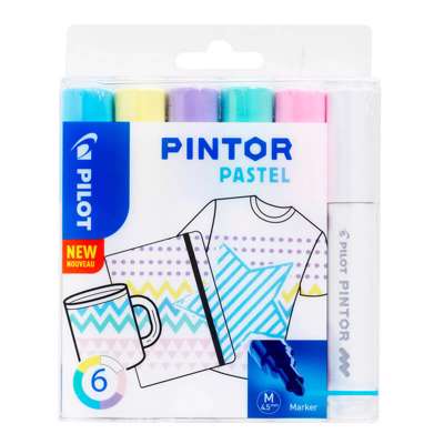 Marker Pilot Pintor Pastel Mix ass. medium 6stk/pk.
