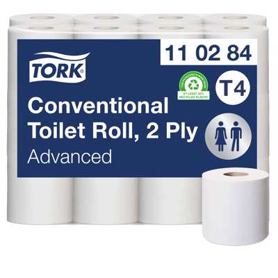 Toiletpapir Tork Advanced T4 2-lags 35m 110284 24rul/kar
