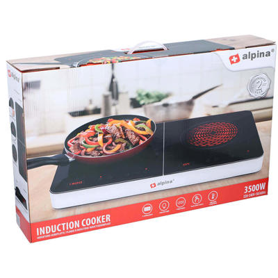 Kogeplade Dobbelt 3500W Alpina