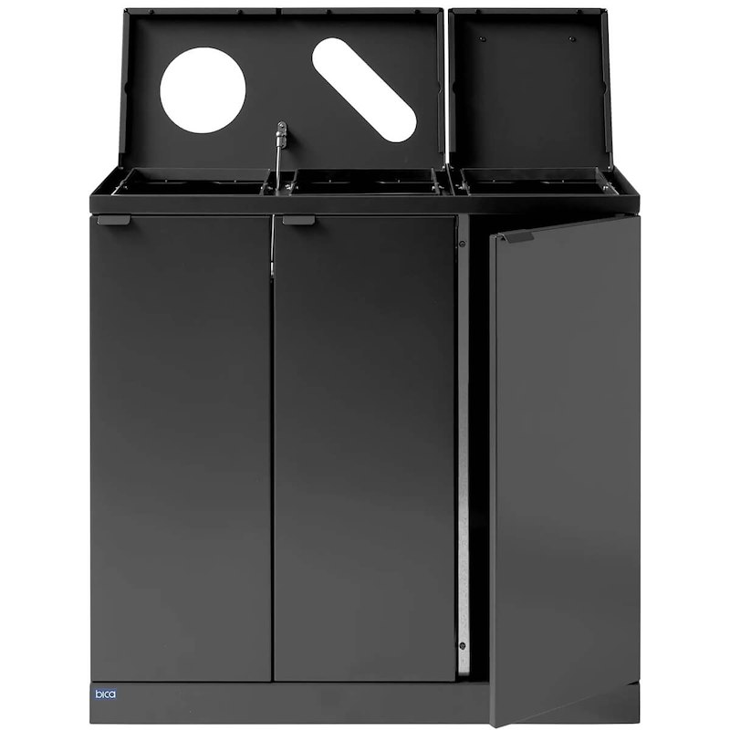 Affaldssystem affaldssortering Bica 875 3x65L, antracit