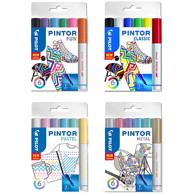 Marker Pilot Pintor Mix ass. fine 6stk/pk.