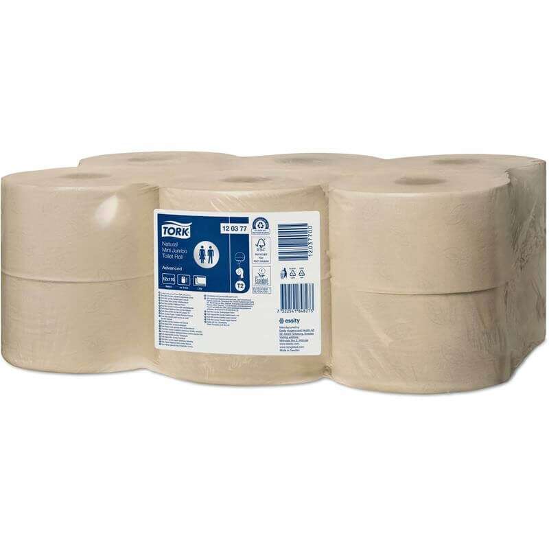 Toiletpapir Tork Jumbo Mini T2 Advanced 2lag 170m 120377 12