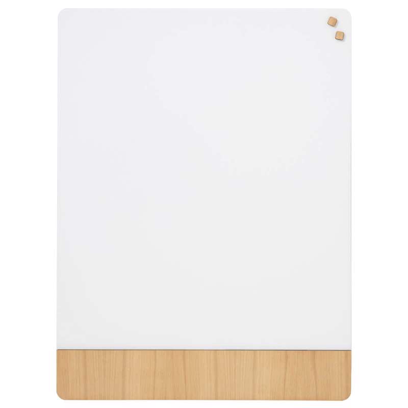 Glastavle Naga magnetisk 90x120 mat hvid/egefiner