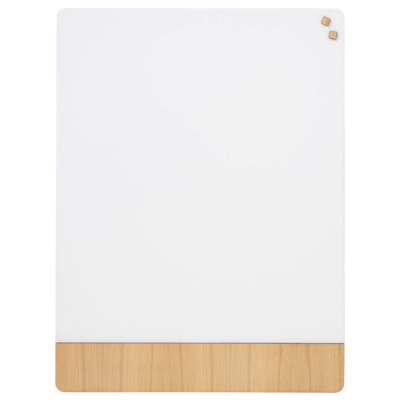 Glastavle Naga magnetisk 90x120 mat hvid/egefiner