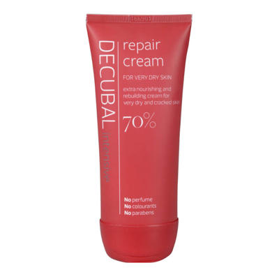 Håndcreme Decubal Repair tube uparf.-ufarv. 70% fedt 100ml
