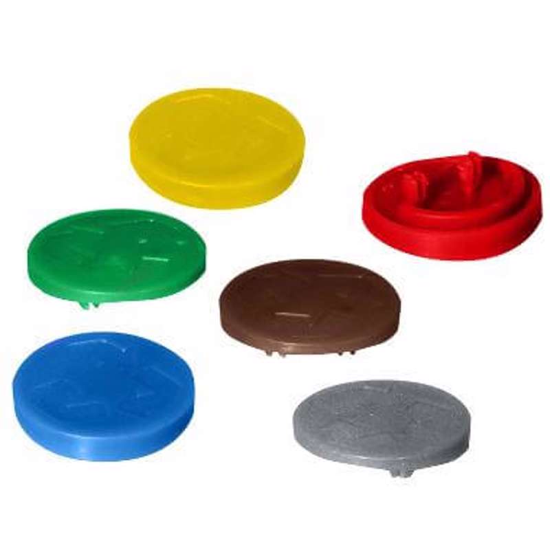 Markering colour dots affaldssortering Avedøre 6 farver