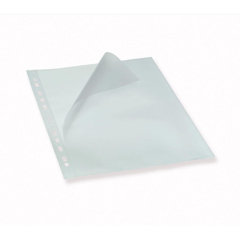 Plastlomme A4 Bantex 0,12mm åben top/ven. præg 100stk/pak