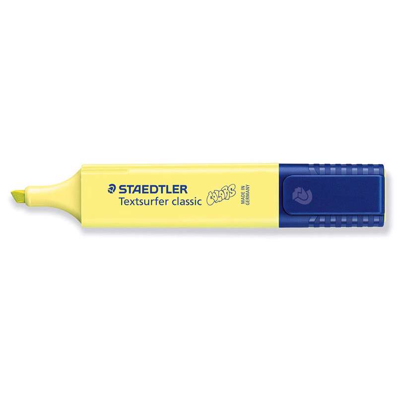 Tekstmarker Staedtler 364 Textsurfer Classic skrå pastel gul