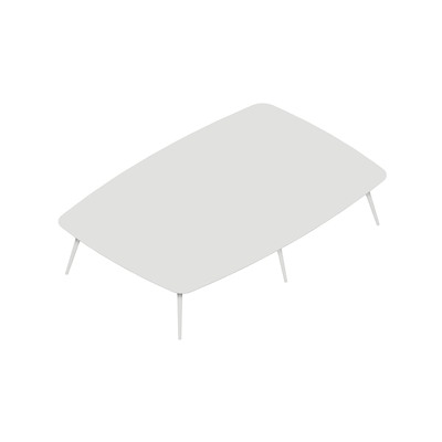 Konferencebord Dencon XL 1904 360x240 HPL hvid/hvid