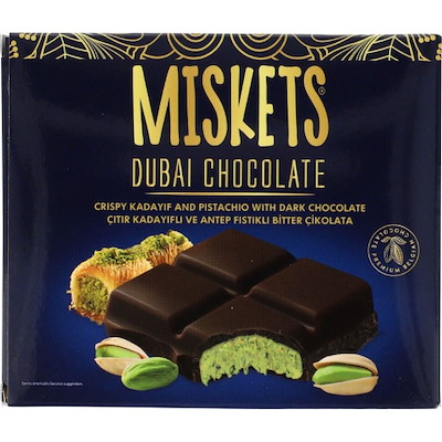 Chokolade Miskets Dubai mørk 100g