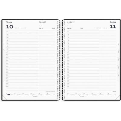 Timekalender sort PP-plast 2027