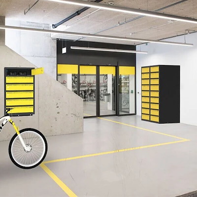 Ladeskab Sono B400 t/ cykel batteri 9 rum gulv grå