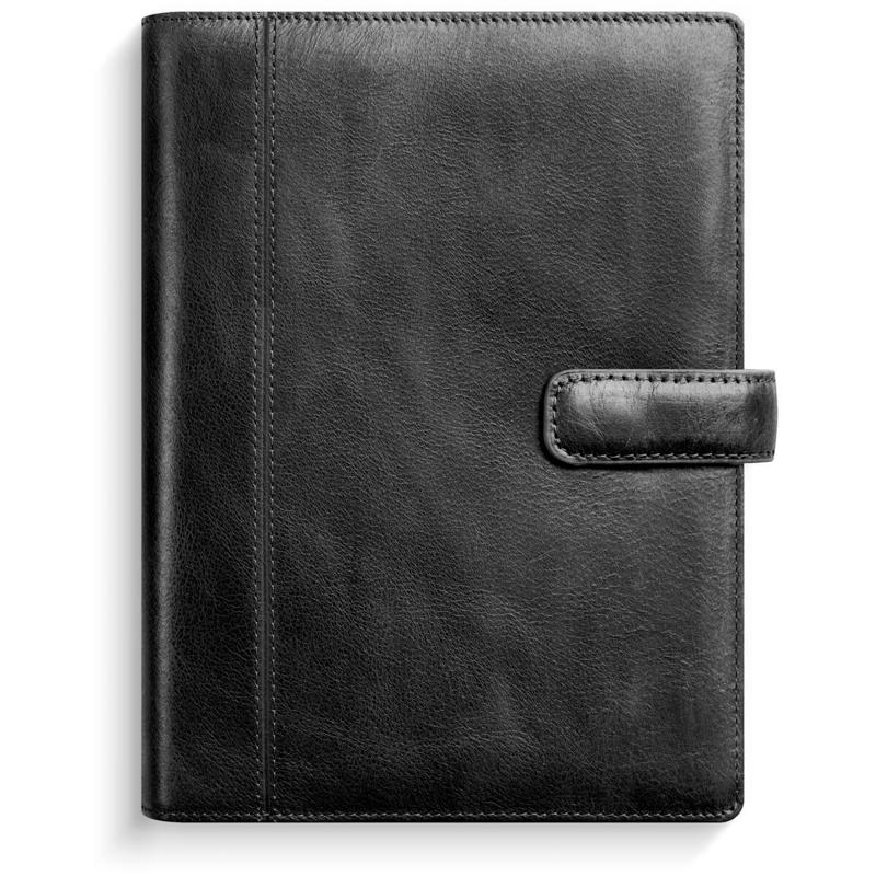 System PP ugekalender højformat sort skind 2026