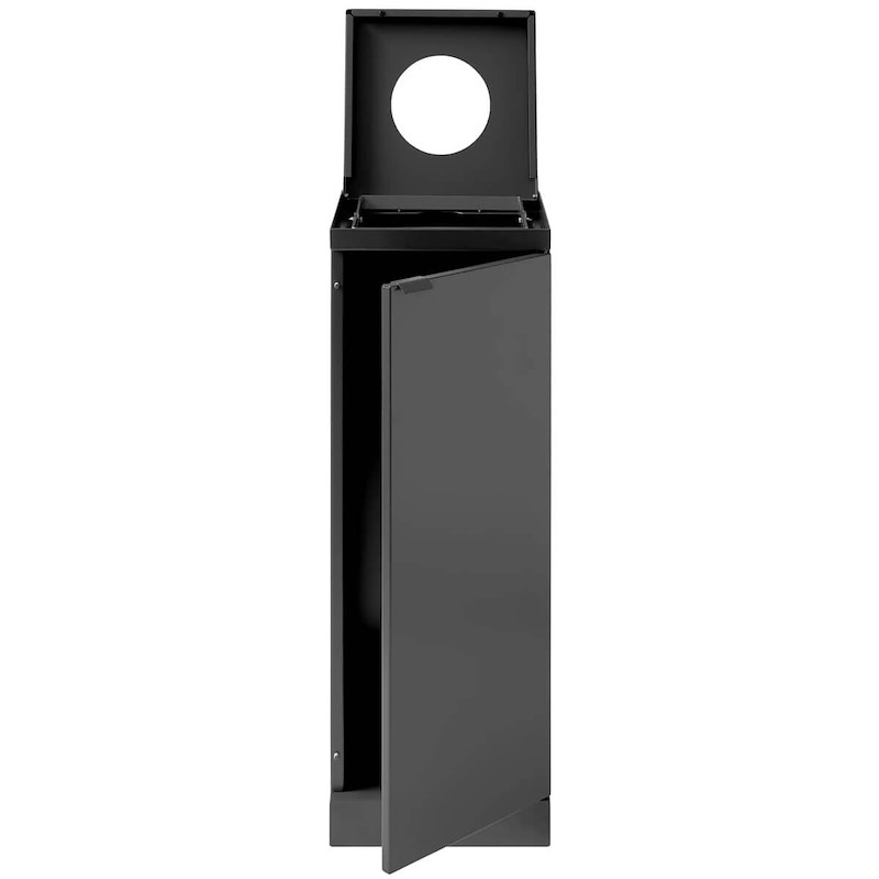 Affaldscontainer affaldssortering Bica 862 65L rund åbn grå