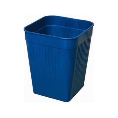 Papirkurv Orth 14 L firkantet plast blå