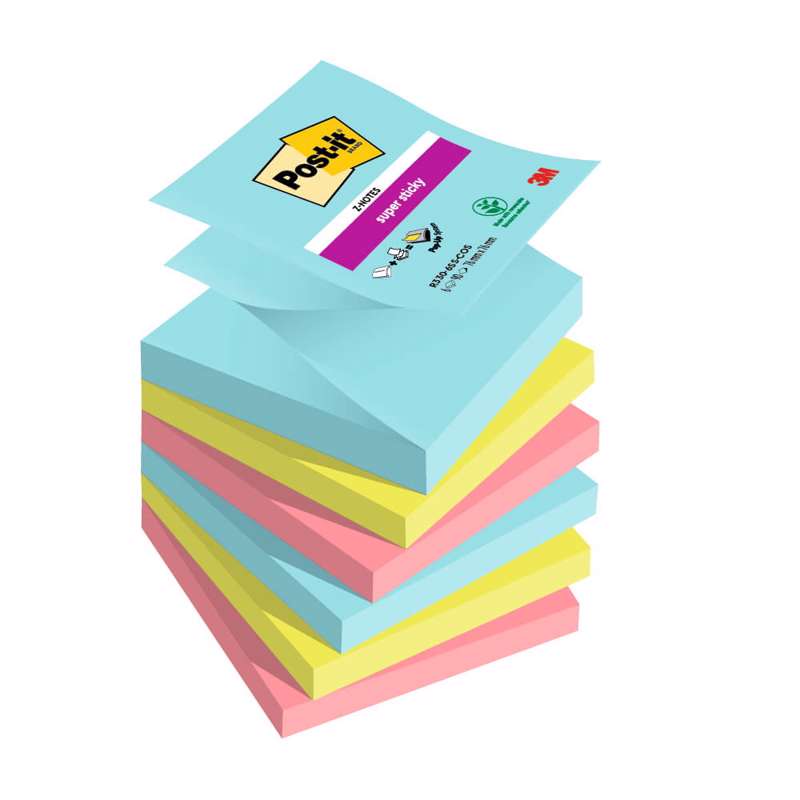 Post-it blok R330 Super Sticky Z-notes 76x76mm cosmic /6 bl
