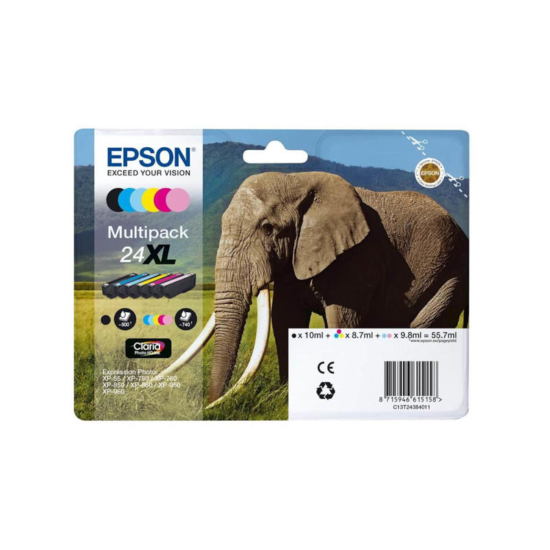Farvepatron Epson EX-850, T2438 Multipack XL