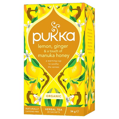 Te Pukka Lemon Ginger & Manuka Honey 20 breve