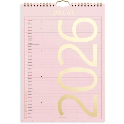 Familiekalender Color lille 2026