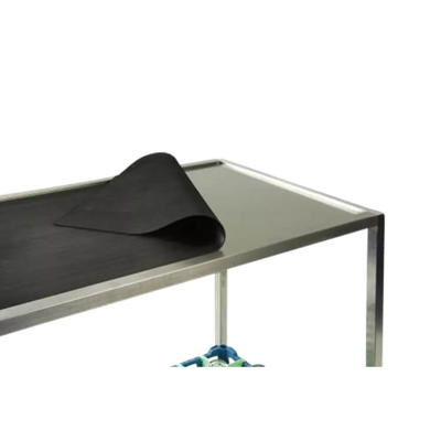 Gummimåtte t/rullebord 550x1020mm sort