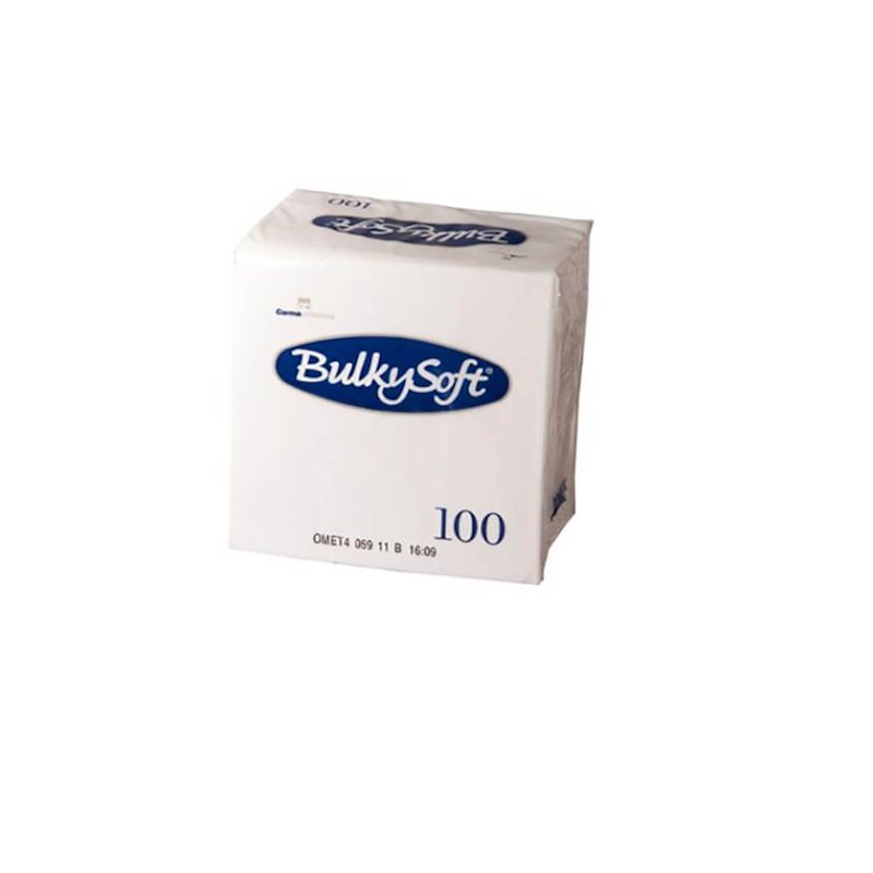 Serviet Bulky Soft 24x24 2-lag hvid /100