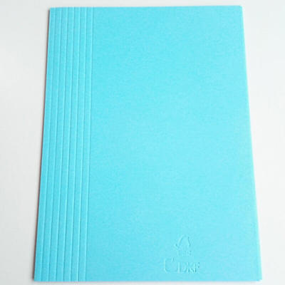 Mappe DKF nr. 103/8 A4 m/1 klap 8 riller 800933, blå