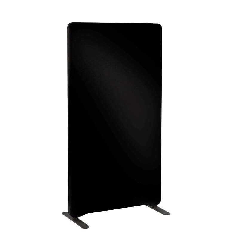 Skærmvæg til gulv Lintex Edge sort 1000x1500mm
