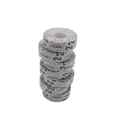 Etiket t/METO prismærkepistol 22x12mm hvid 7x1500stk/rl.