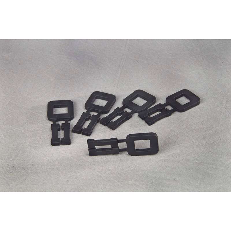 Plasthåndspænder sort til 12mm bånd 1000stk/kar