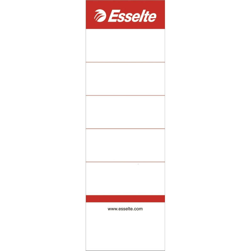 Rygetiket Esselte brevordner bred lang udgave 100stk/pak