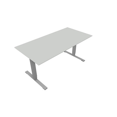 Hæve/sænke bord Dencon V3504 1600x800 alu stel lysgrå lam pl