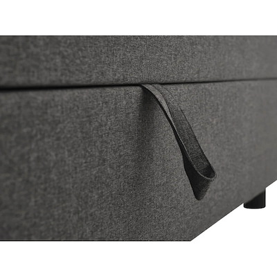 Seng Lexpo Living Space m/ opbevaring 200x160cm antracit